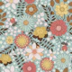 Retro Floral Meadow Teal