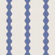 Modern Indigo Scalloped Panel Stripes