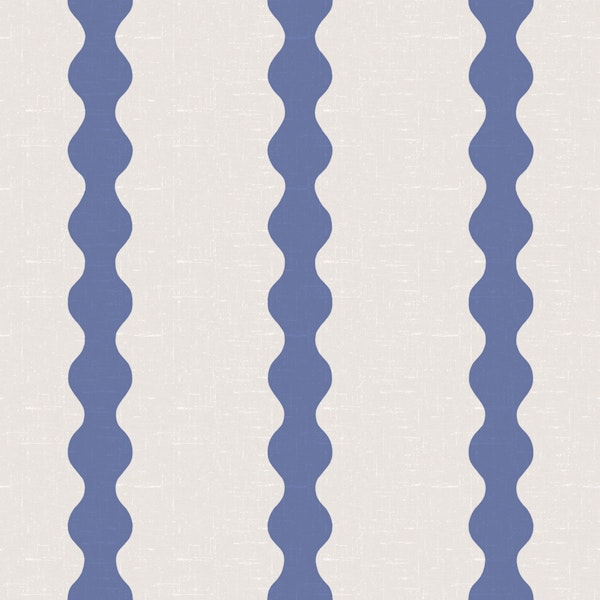 Modern Indigo Wave Columns