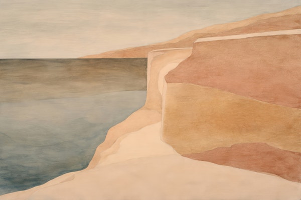 Soft Coastal Cliff Landscape