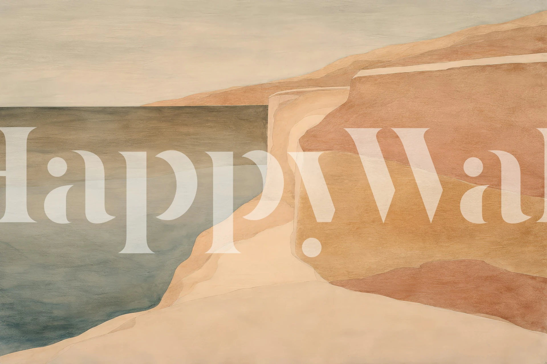 Soft Coastal Cliff Landscape wallpaper