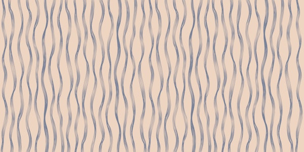 Coastal Wavy Stripes Beige Blue