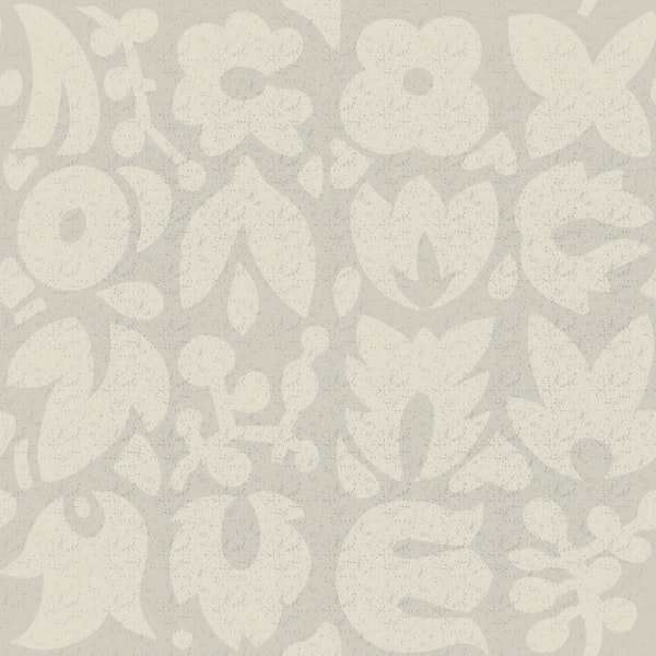 Soft Beige Botanical Shapes