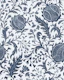 Jaipur Garden boho floral indigo white large
