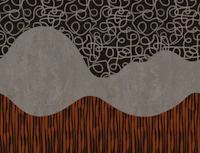 Retro Organic Waves in Earth Tones tapeta