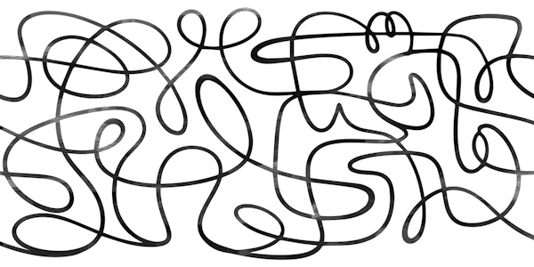 Abstract Black Cubism