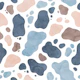 Pastel Cow Print - blue