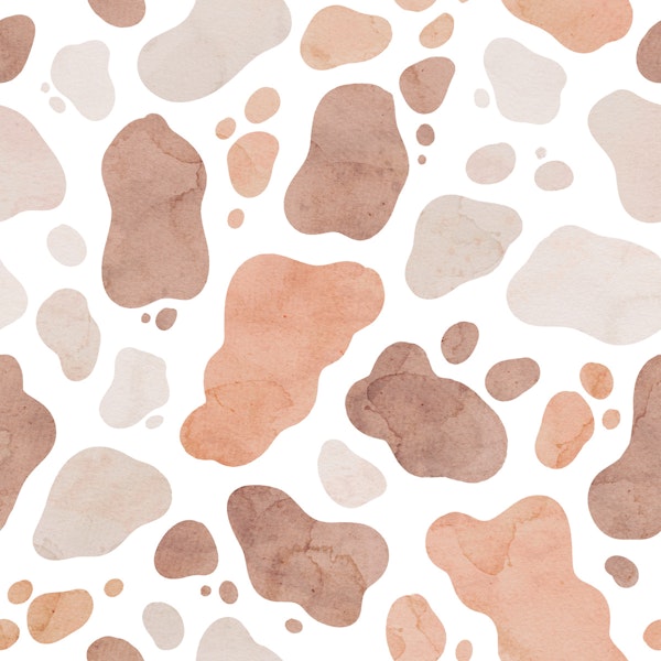 Pastel Cow Print - beige