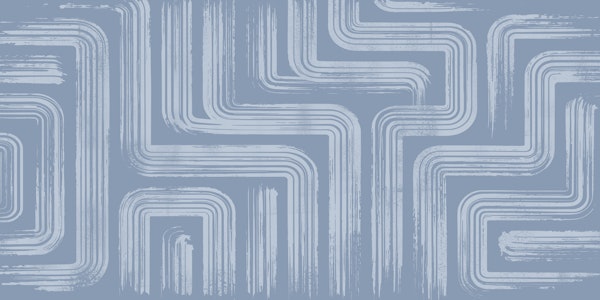 Modern Blue Curving Stripes