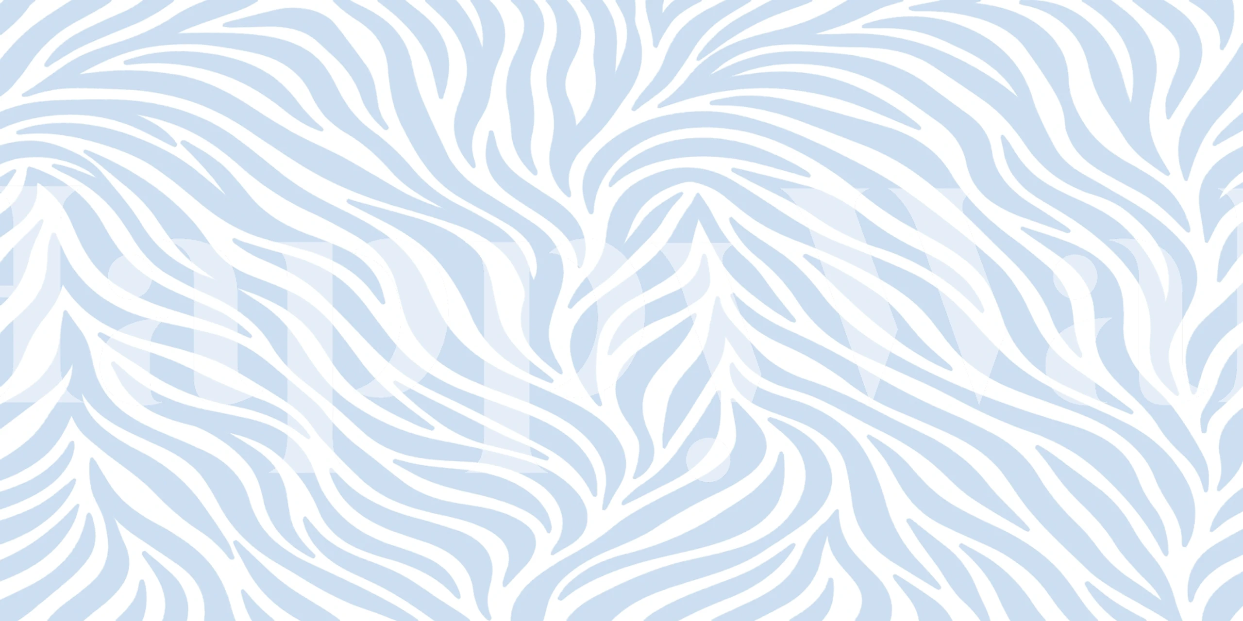 Sky Blue Zebra Stripes behang