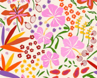 Vibrant Maximalist Bloom tapet