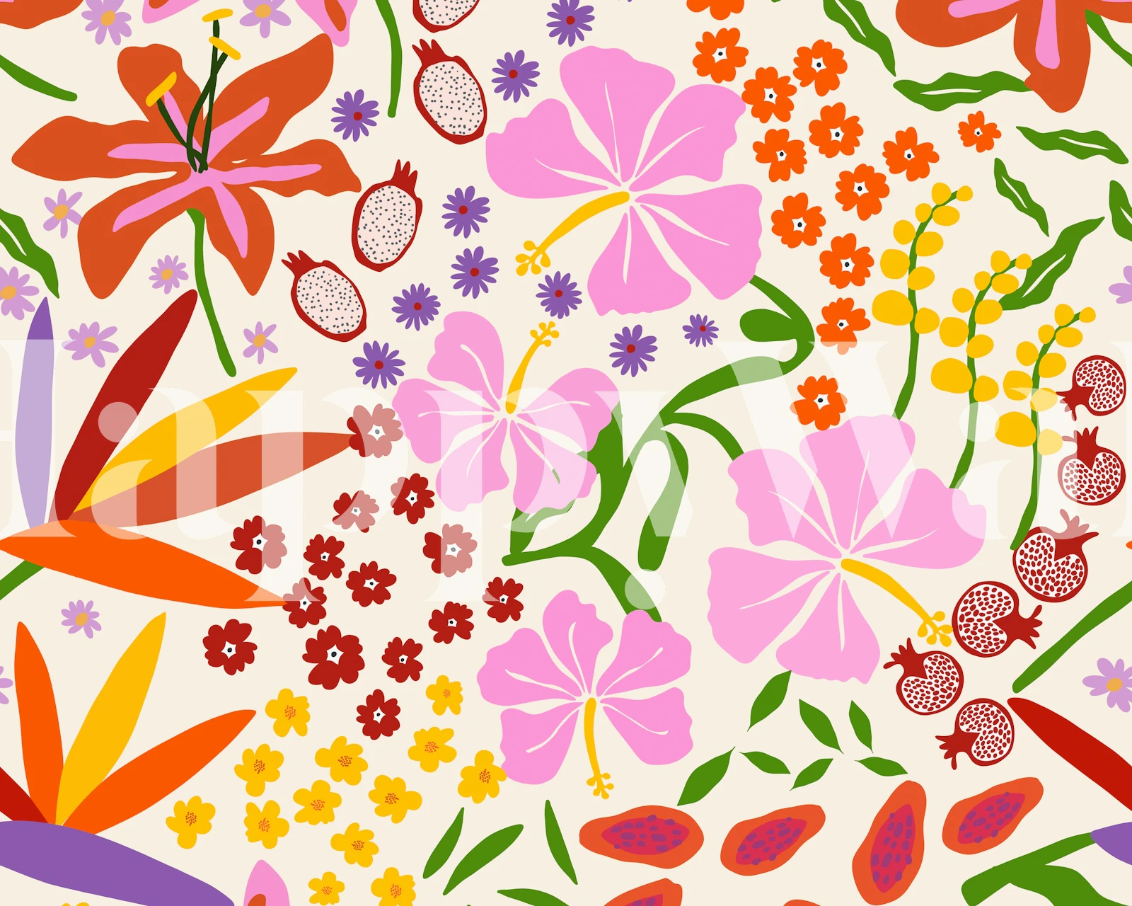 Vibrant Maximalist Bloom wallpaper