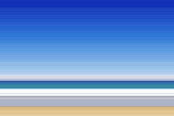 Coastal Horizon Blue Stripes