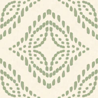 Block Print Ornament Coastal Green tapet