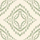 Block Print Ornament Coastal Green