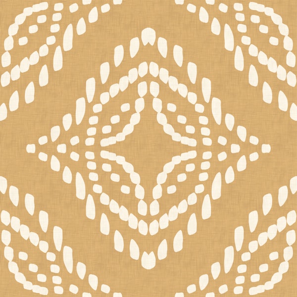 Block Print Ornament Sand Canvas