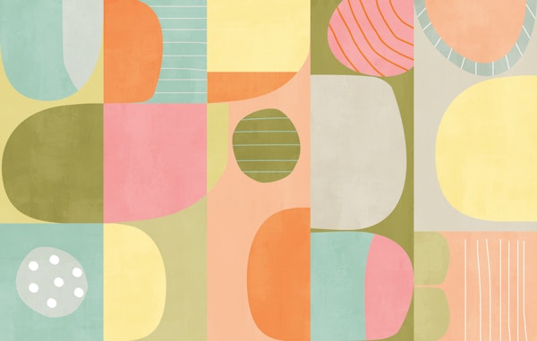 Retro Abstract Color Blocks