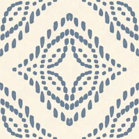 Block Print Ornament Slate Blue tapet