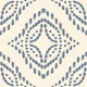 Block Print Ornament Slate Blue