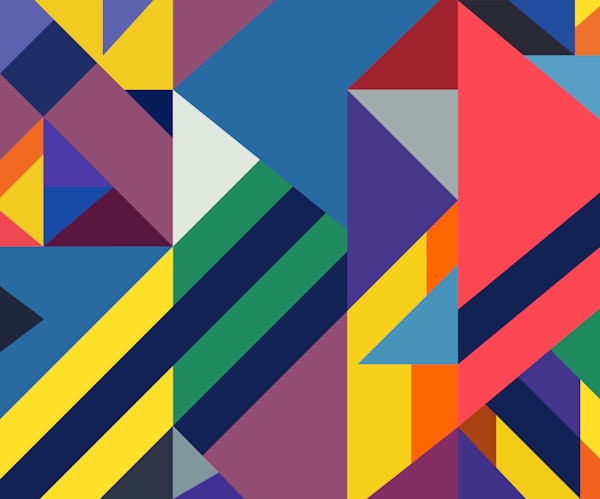 Vibrant Abstract Triangles