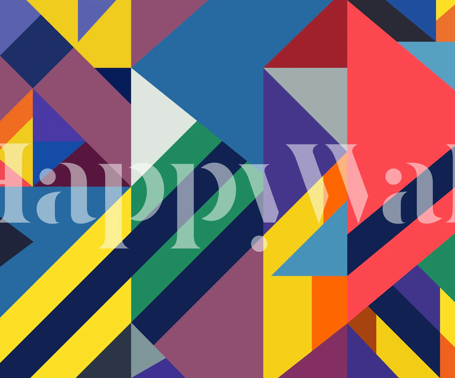 Vibrant Abstract Triangles tapety