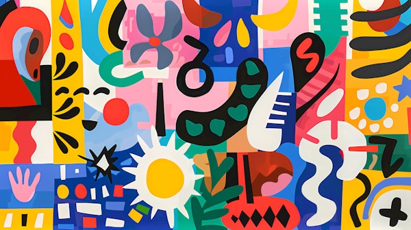 Playful Pop Art Collage