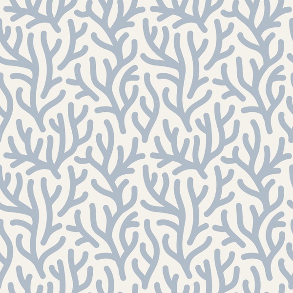 Coastal Coral Branches Grey