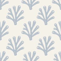 Scandi Coastal Coral Grey wallpaper