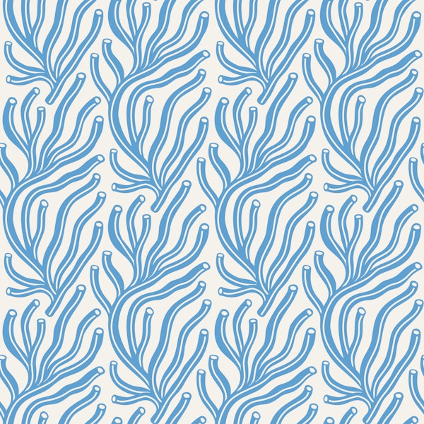 Retro Marine Botanicals Blue