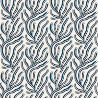 Retro Marine Botanicals Dark Navy tapet