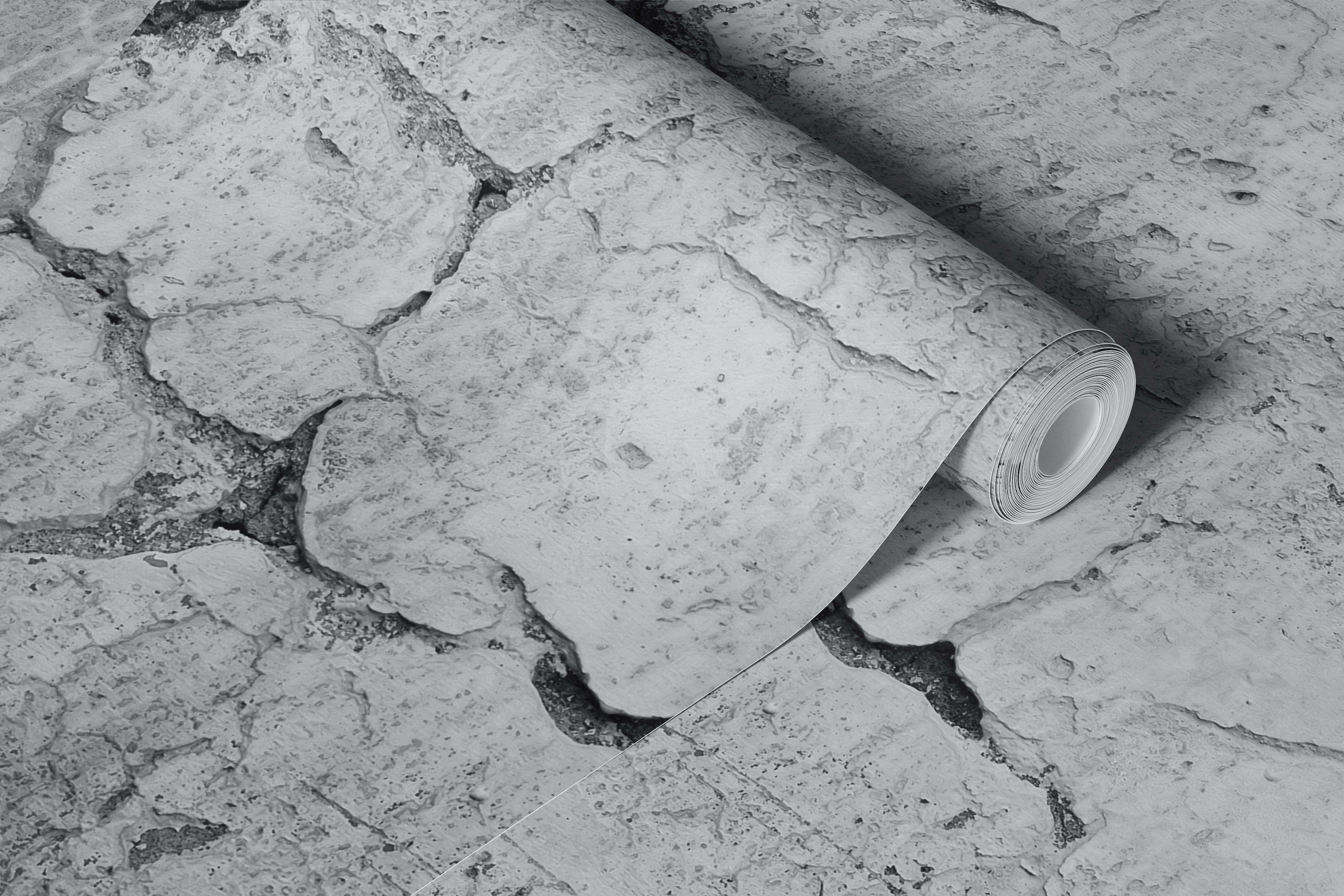 Rustikk steinveggtapet i et rom