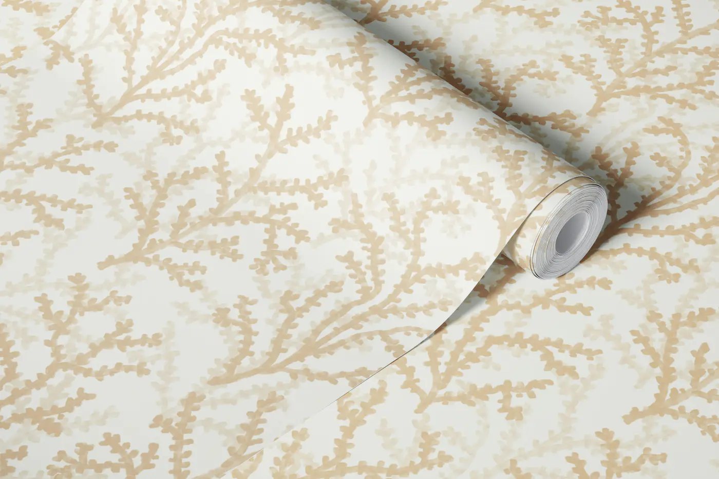 Painted Coraline Sand wallpaper roll