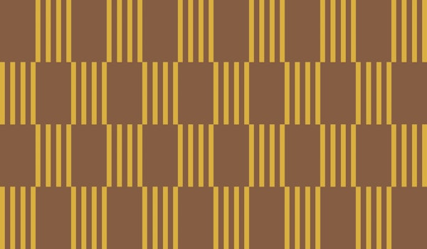 Bold Artisan Stripes Minimalist Warm Brown