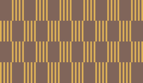 Bold Artisan Stripes Minimalist Warm Brown