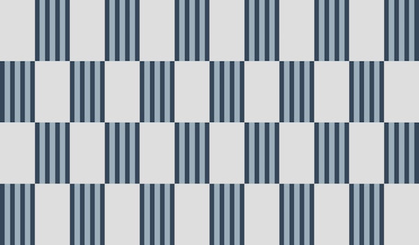 Contemporary Artisan Checkerboard Stripes