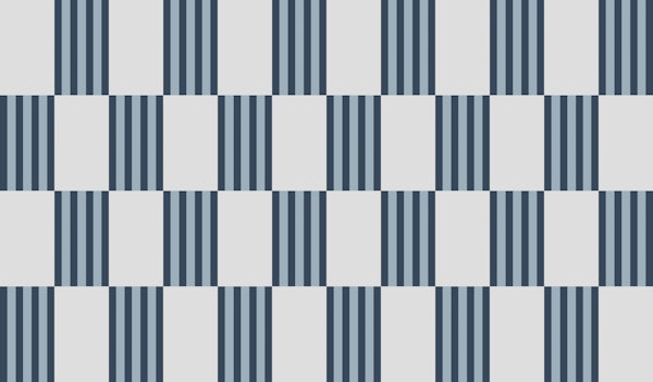 Contemporary Artisan Checkerboard Stripes