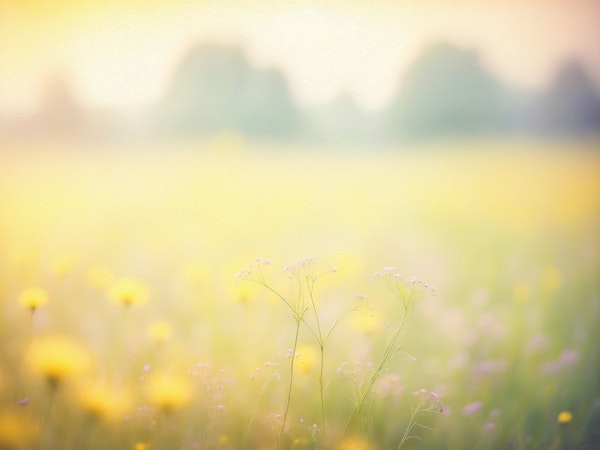 Blurred Textured Meadow Morning