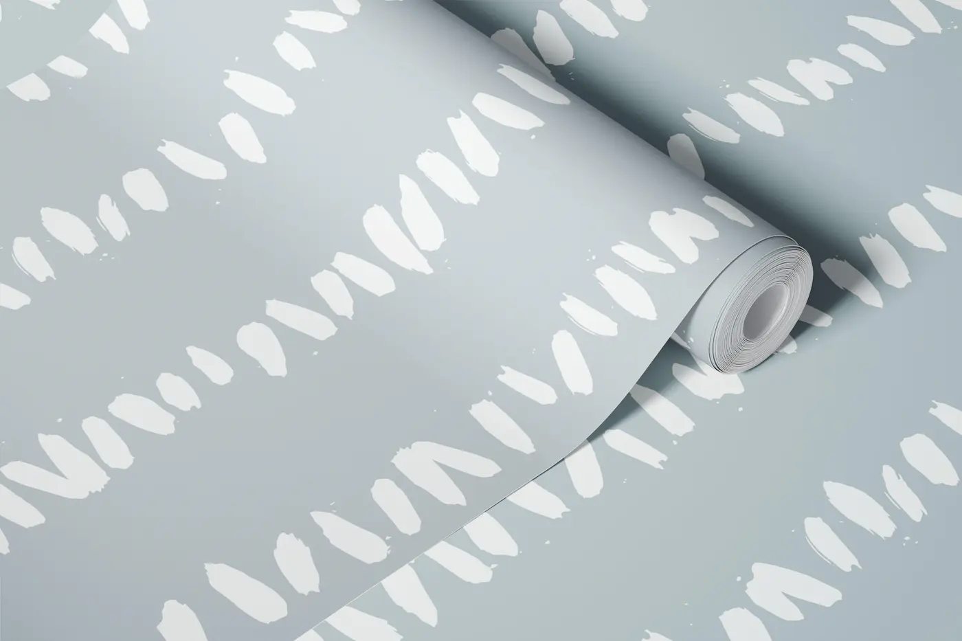 Organic Stone Pebble Stripe Gray wallpaper roll
