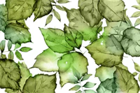 Botanical Leaf Watercolor behang