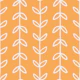 Botanical Tendril Stripes Yellow Orange