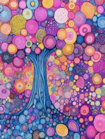 Vibrant Spiral Tree Canopy wallpaper