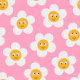 Cute Happy Daisies Pink Vibes