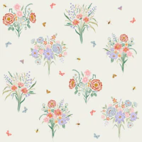 Pastel Wildflower Bouquets wallpaper