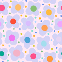 Cute Pastel Daisy Confetti tapet