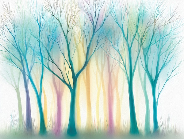 Pastel Forest Mist