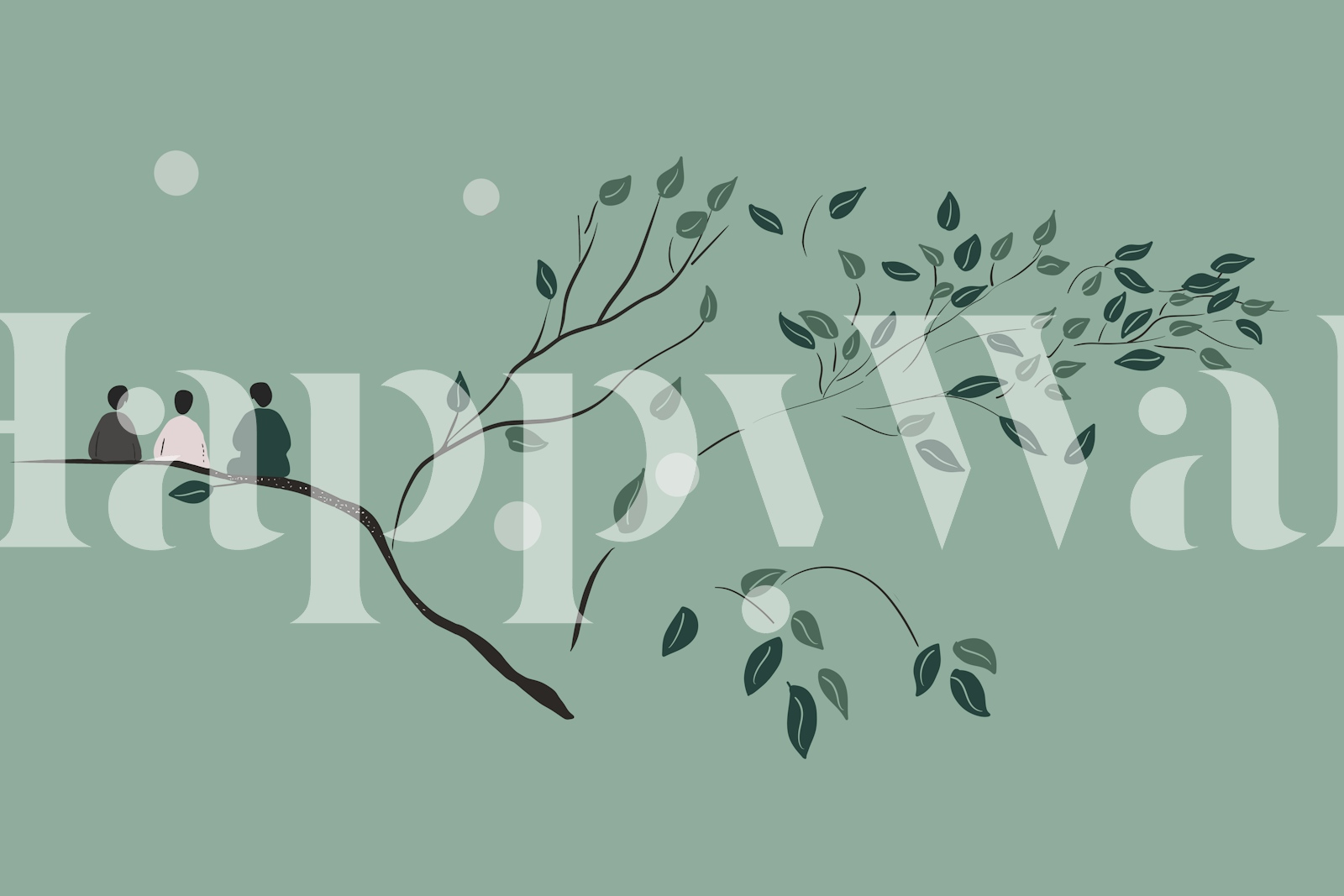 Japanese Contemplation Scene Wallpaper | happywall.com