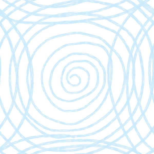 Blue Spiral Line Abstract Pattern