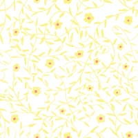 Butter Yellow Vine Floral Pattern wallpaper