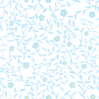 Powder Blue Vine Floral Pattern wallpaper