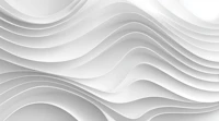 Modern White Wave Relief tapetas